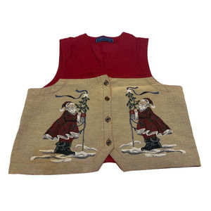 Vintage Christmas Vest by Karen Scott Size M